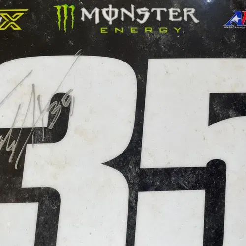 Talon Hawkins  AEO Powersports Autographed Number Plate #35