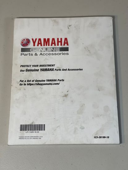 2005 Yz125 Owners Service Manual