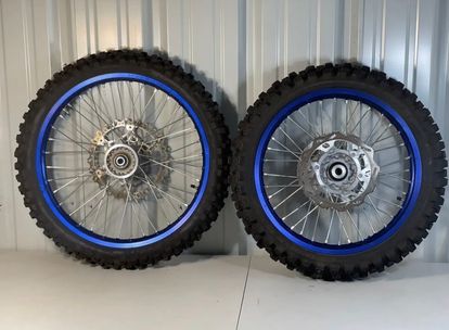 NEW Blue Yamaha Wheels 21 19 DID Wheel Set Yz 125 250 450 Fx