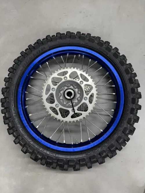 2022 Yamaha YZ450F OEM  19" / 21" Wheel Tire Set Blue Wheels #6602