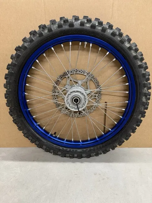 2022 Yamaha YZ450F OEM  19" / 21" Wheel Tire Set Blue Wheels #6602