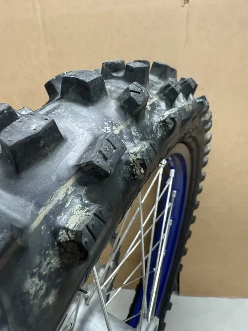 2022 Yamaha YZ450F OEM  19" / 21" Wheel Tire Set Blue Wheels #6602