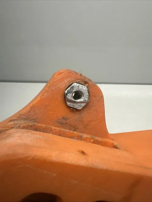 2012 KTM 300XC TM Designworks Rear Chain Guide Guard Orange