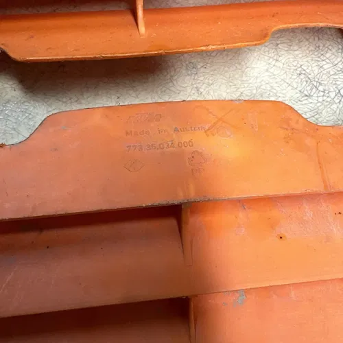 2011 Ktm Sxf Sx-f 250 Left or Right Radiator Guard Shield Louver Vent Orange