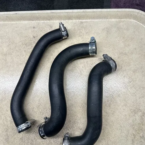 2023 KTM 250SXF Radiator Hoses Kit Cooling Pipes Clamps Lines Black OEM 250 SXF