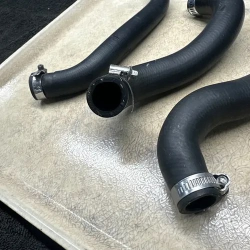 2023 KTM 250SXF Radiator Hoses Kit Cooling Pipes Clamps Lines Black OEM 250 SXF