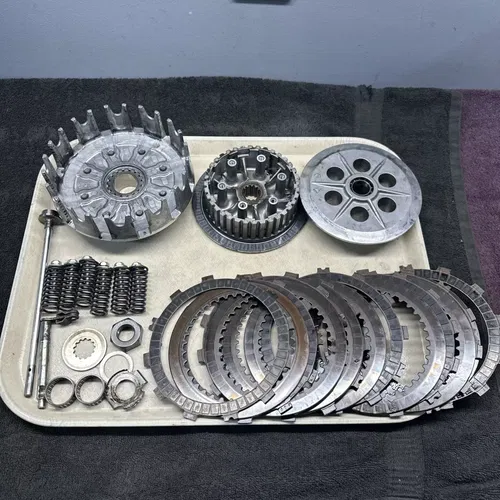 Suzuki 05-07 Rmz450 2007 Rmz450z Complete Clutch Plates Basket Hub Nuts Bearings