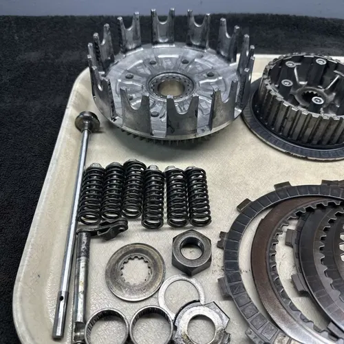 Suzuki 05-07 Rmz450 2007 Rmz450z Complete Clutch Plates Basket Hub Nuts Bearings