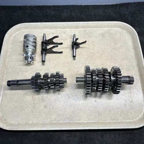 2011 KTM 250 SXF Transmission Shafts with Gears Shift Forks and Drum