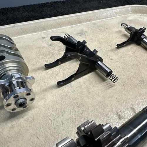 2011 KTM 250 SXF Transmission Shafts with Gears Shift Forks and Drum