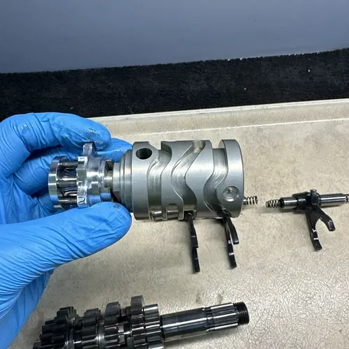 2011 KTM 250 SXF Transmission Shafts with Gears Shift Forks and Drum