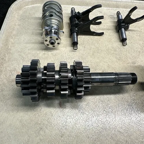 2011 KTM 250 SXF Transmission Shafts with Gears Shift Forks and Drum