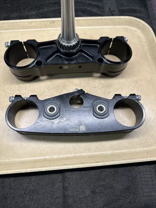 2024 KTM 250SXF Triple Clamps Tree Steering Steam OEM Top Bottom Black 250 SXF