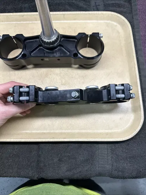 2024 KTM 250SXF Triple Clamps Tree Steering Steam OEM Top Bottom Black 250 SXF