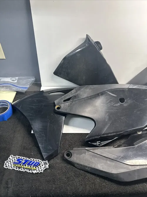 2022 GasGas MC250F Black Plastic kit Plastics Frame Guards See Description