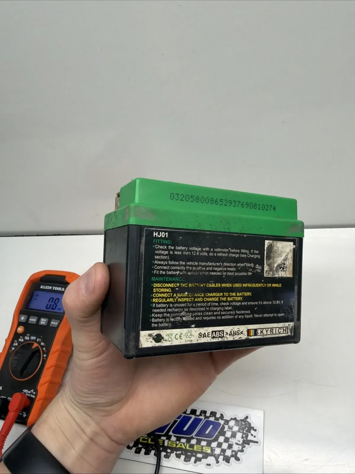 2021 - 2025 Kawasaki KX450 OEM Battery KX 450 2019 - 2024 KX 250 450 Low Hours