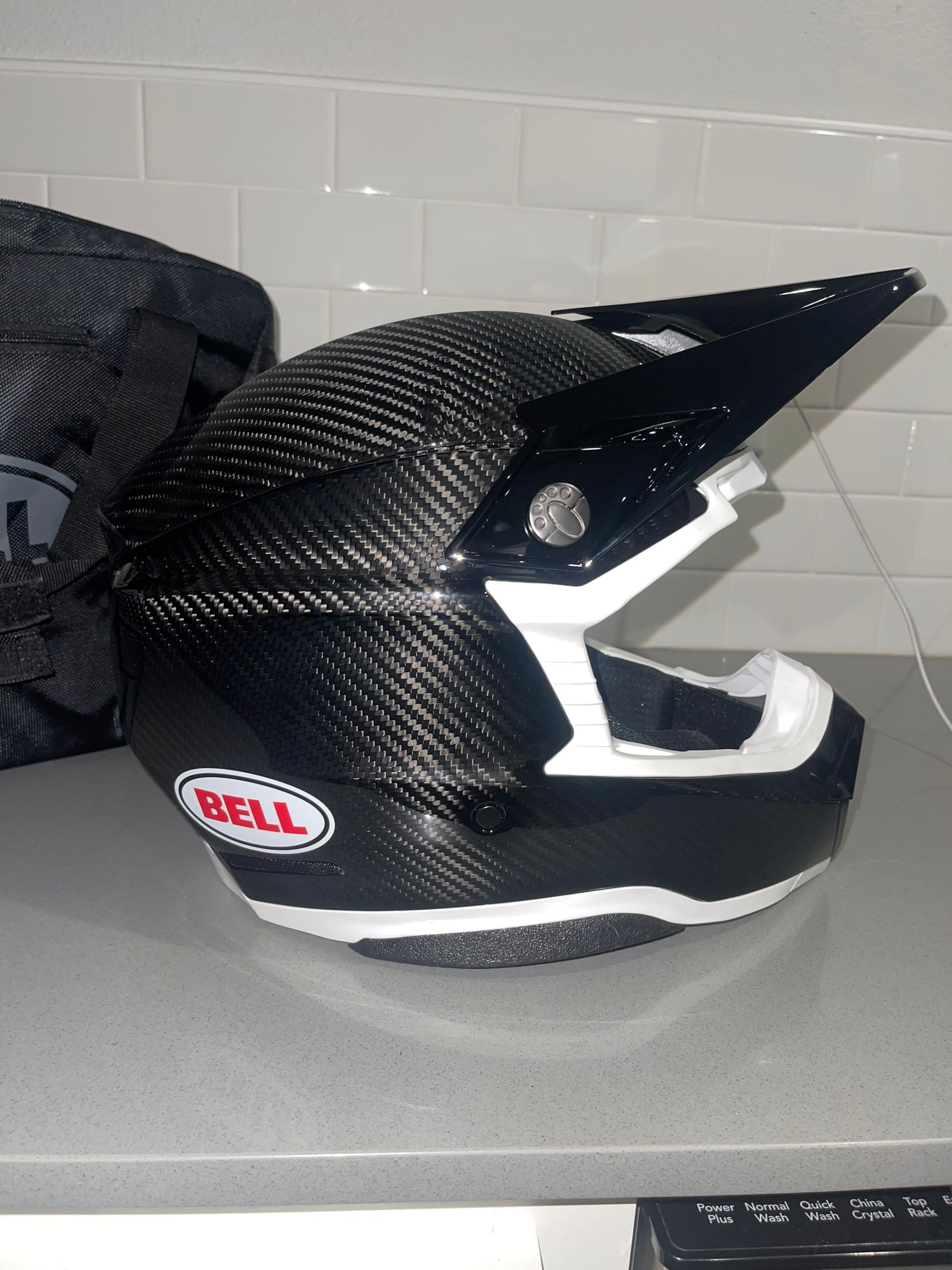 Casco Moto Cross Enduro Bell MOTO-10 SPHERICAL Matt Black ,SUPER SCONTATO