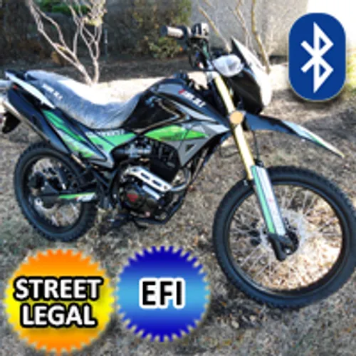 250cc Hawk Deluxe EFI Edition Dirt Bike 5 Speed Manual With Electric / Kick Star