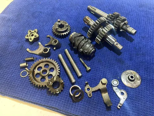 02-09 Kawasaki KLX110 OEM ENGINE TRANSMISSION TRANNY ASSEMBLY GEARS SHIFT DRUM 7