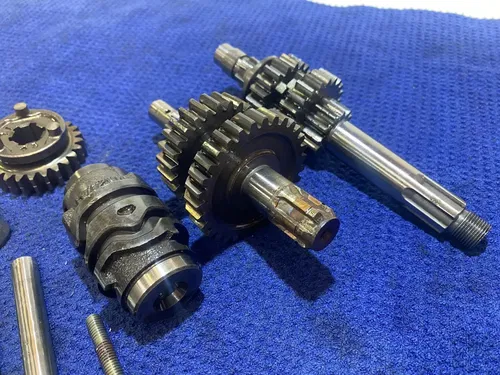 02-09 Kawasaki KLX110 OEM ENGINE TRANSMISSION TRANNY ASSEMBLY GEARS SHIFT DRUM 7