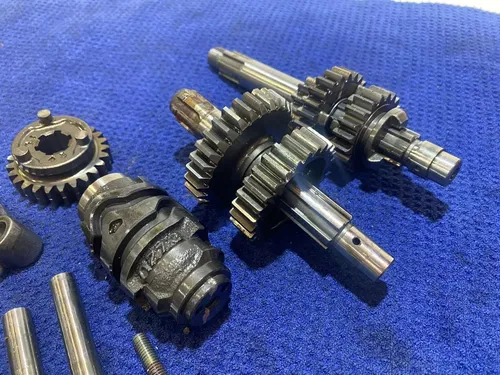 02-09 Kawasaki KLX110 OEM ENGINE TRANSMISSION TRANNY ASSEMBLY GEARS SHIFT DRUM 7