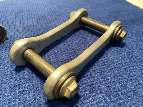 2002 KAWASAKI KX125 KX250 OEM REAR SHOCK SWING LINKAGE LINKS UNI TRAK 39007-1301