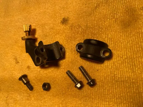 1995 KX80 Clutch OEM Perch Bracket Kawasaki KX80 OEM Handel Bar Perch