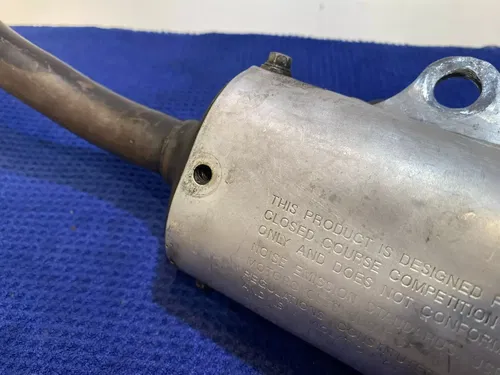 GENUINE OEM 2004 HONDA CR125 EXHAUST MUFFLER PIPE SILENCER 18330-KSR-A00 #YZ98