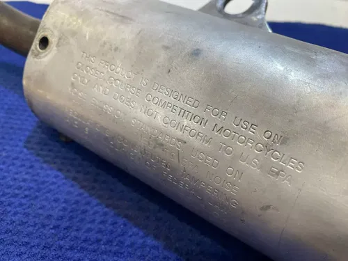 GENUINE OEM 2004 HONDA CR125 EXHAUST MUFFLER PIPE SILENCER 18330-KSR-A00 #YZ98