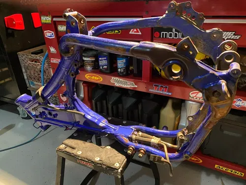 2003 YZ250F Frame OEM Main Frame Chassis Blue Yamaha YZ250 YAMAHA