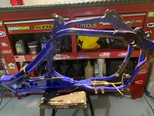 2003 YZ250F Frame OEM Main Frame Chassis Blue Yamaha YZ250 YAMAHA