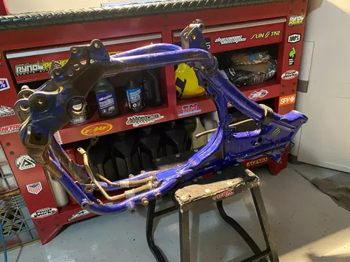 2003 YZ250F Frame OEM Main Frame Chassis Blue Yamaha YZ250 YAMAHA