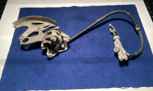 2011 CRF450R Rear Brake Assembly OEM Caliper Master Cylinder Brakes Honda CRF