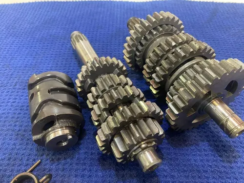 2001 00-01 YZ125 YZ 125 Transmission Gearbox Main Counter Shaft Shift Forks Drum