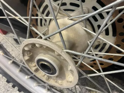 2000 RM 125 COMPLETE FRONT WHEEL 21 RIM TIRE GENUINE SUZUKI RM125 FRONT WHEEL #2