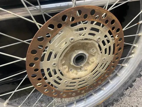 2000 RM 125 COMPLETE FRONT WHEEL 21 RIM TIRE GENUINE SUZUKI RM125 FRONT WHEEL #2