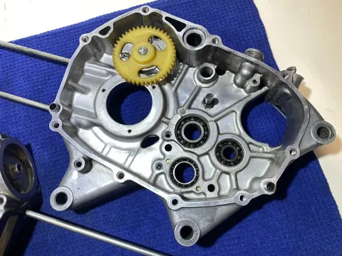 2003-2009 Kawasaki KLX110 OEM CASES LEFT AND RIGHT CRANK CASE SET ASSEMBLY #08