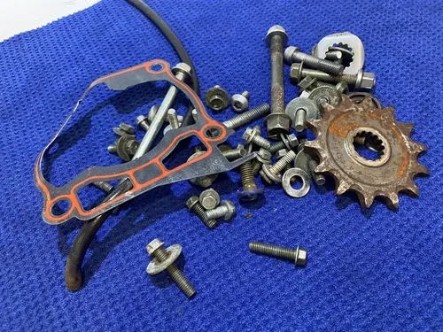 2001 YZ125 OEM YAMAHA MISC FRAME HARDWEAR BOLTS YAMAHA YZ125 OEM HARDWEAR