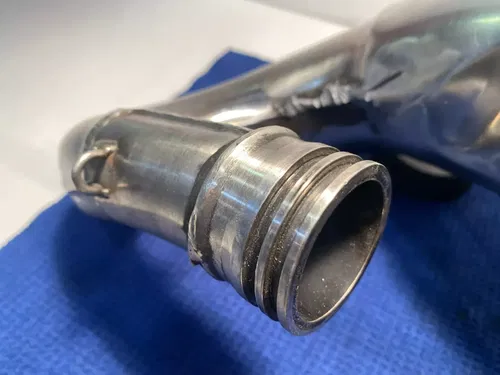 99-02 KAWASAKI KX 125 FMF FATTY EXHAUST PIPE HEAD PIPE KX 125 CHAMBER 2002 KX125