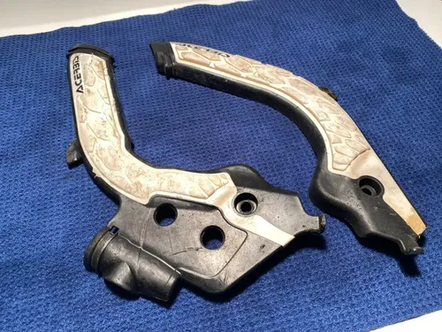 2019 FC450 Acerbis X-Grip Frame Guards Black/Grey ACERBIS FRAME GUARDS
