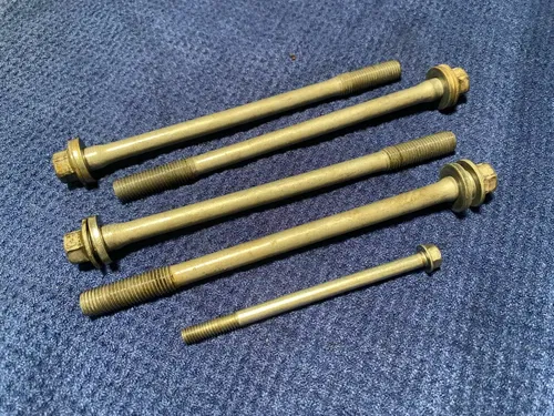 2012 HONDA CRF450R ENGINE MOTOR CYLINDER HEAD BOLTS WITH WASHERS 90001-MEN-A30