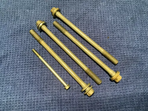 2012 HONDA CRF450R ENGINE MOTOR CYLINDER HEAD BOLTS WITH WASHERS 90001-MEN-A30