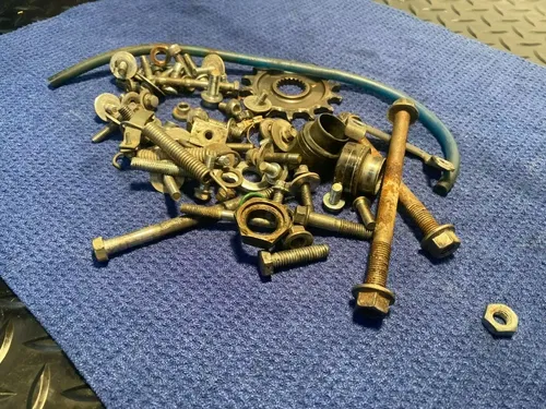 2015 YZ125 OEM YAMAHA MISC FRAME HARDWEAR BOLTS YAMAHA YZ125 OEM HARDWEAR