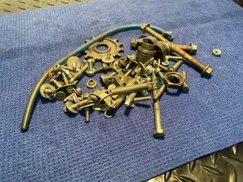 2015 YZ125 OEM YAMAHA MISC FRAME HARDWEAR BOLTS YAMAHA YZ125 OEM HARDWEAR