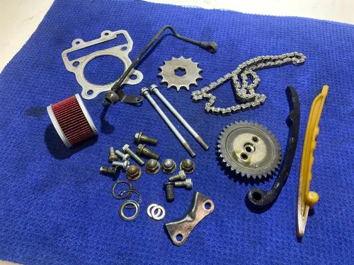 2008 KLX110 OEM KAWASAKI MISC TOP END MOTOR HARDWEAR CAM CHAIN GUIDES GEAR ETC