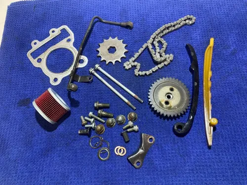 2008 KLX110 OEM KAWASAKI MISC TOP END MOTOR HARDWEAR CAM CHAIN GUIDES GEAR ETC