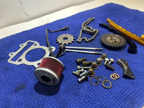 2008 KLX110 OEM KAWASAKI MISC TOP END MOTOR HARDWEAR CAM CHAIN GUIDES GEAR ETC