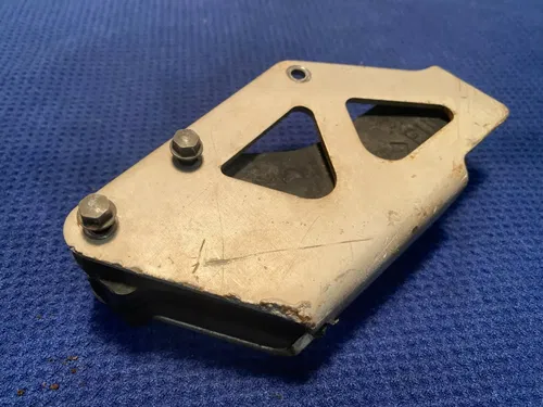 2000 Suzuki RM125 Chain Guide Guard Protector Slide OEM Silver Swingarm RM125 #2