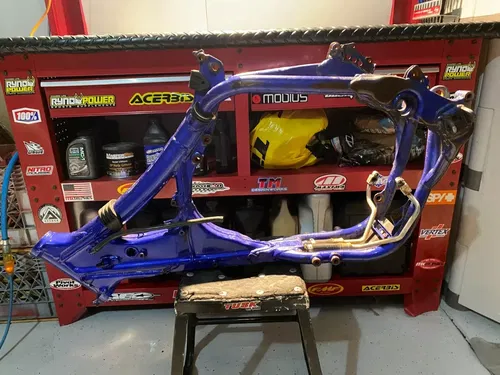 2004 YZ250F Frame OEM Main Frame Chassis Blue Yamaha YZ250 YAMAHA