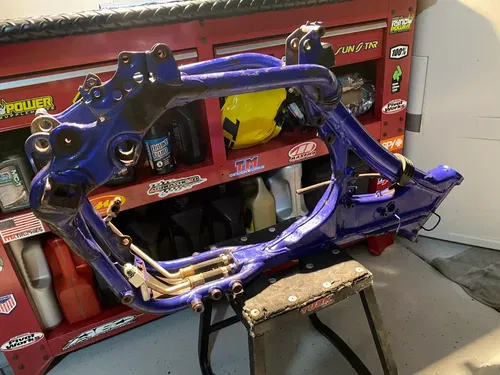 2004 YZ250F Frame OEM Main Frame Chassis Blue Yamaha YZ250 YAMAHA